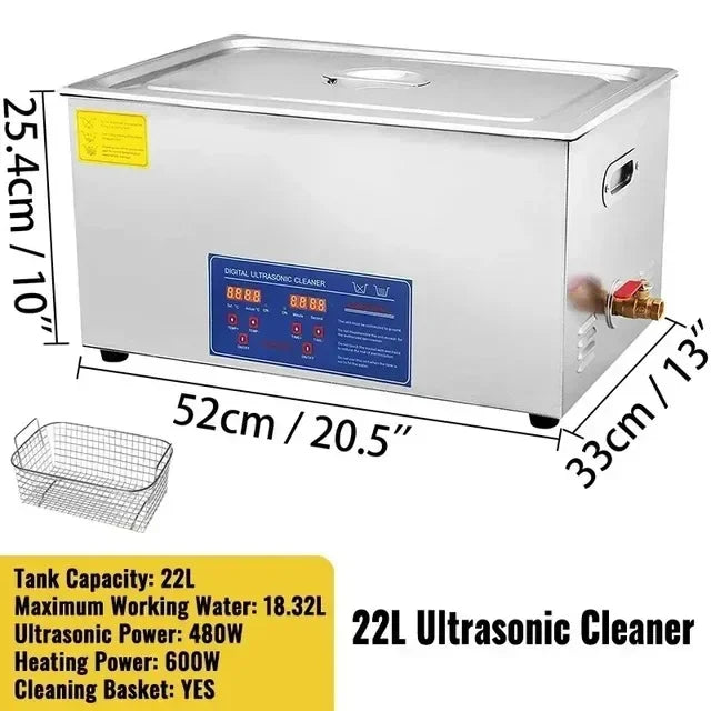 1.3L 2L 3L 6L 10L 15L 22L 30L Ultrasonic Cleaner Lave-Dishes Portable Washing Machine Diswasher Ultrasound Home Appliances