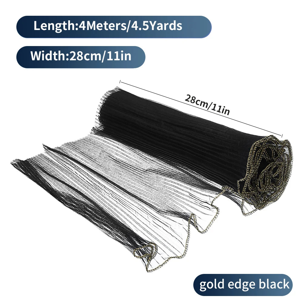 White Floral Packaging for Bouquets  Including Decorative Mesh Wrapping Paper, Pearl-Edged Wrapping Paper, Wrinkled Wave Mesh