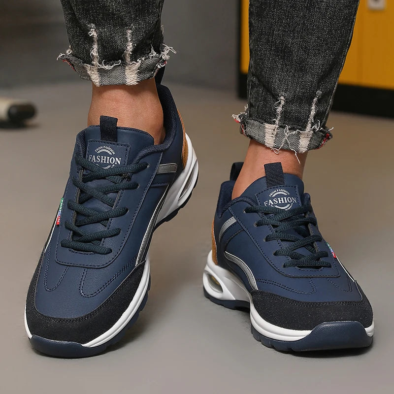 Men's High End Trendy Shoes Fashionable Comfortable Design Luxury Brand Thick Soled Shoes Comfortable Breathable Casual Sneakers