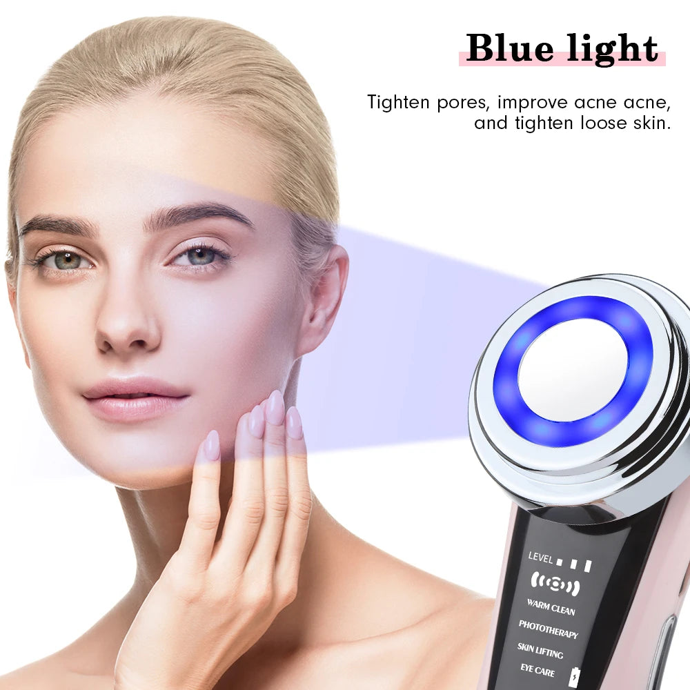 EMS Micro Current Lifting Device Vibration LED Face Skin Rejuvenation Wrinkle Remover Anti-Aging Facial Beauty Device