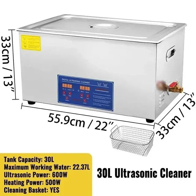 1.3L 2L 3L 6L 10L 15L 22L 30L Ultrasonic Cleaner Lave-Dishes Portable Washing Machine Diswasher Ultrasound Home Appliances