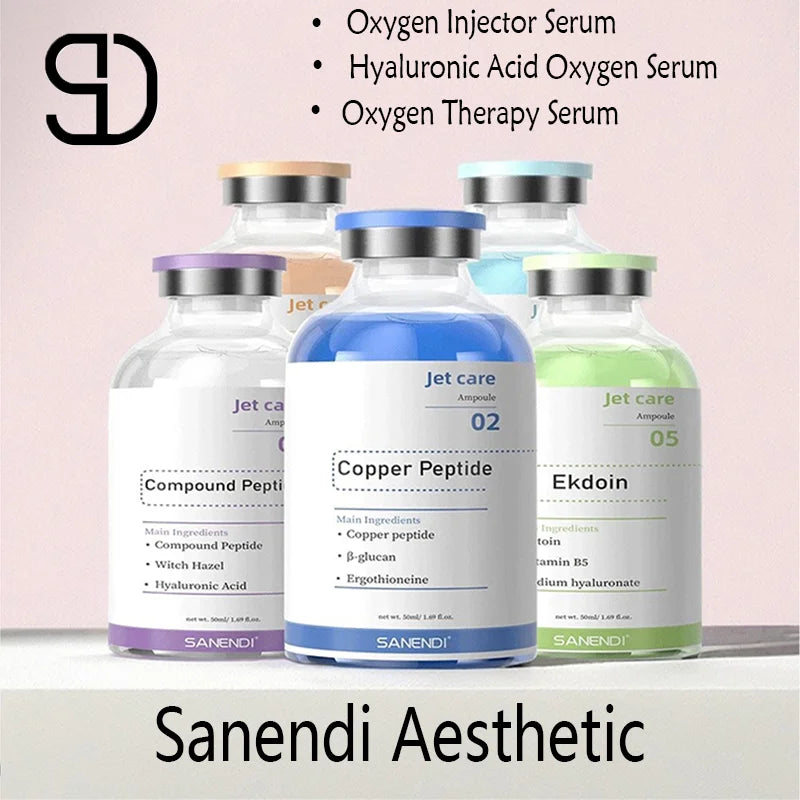 Hyaluronic Acid Oxygen Serum Ampoule Skin anti-aging spray Salmon DNA copper peptide GHK-Cu