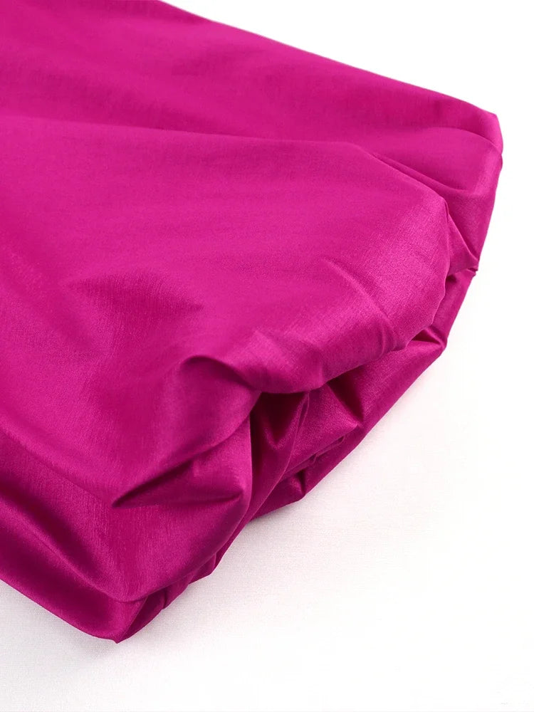 Women Tops Blouse Long Lantern Sleeves Double Buttons V Neck Shiny Glitter Party Classy Ladies Autumn Christmas 2023 New Female