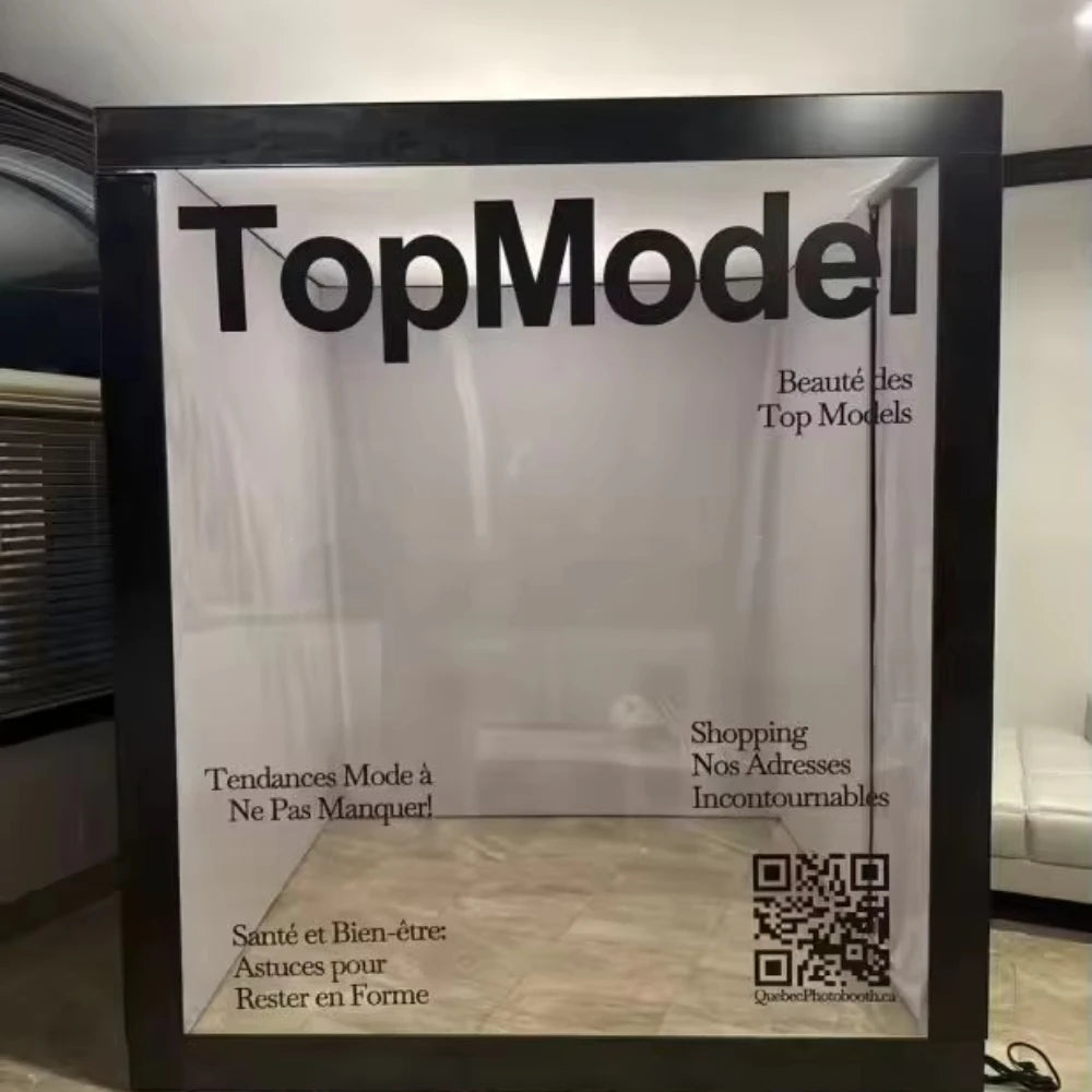 Weddings Photography Background decoration Props PVC magazine photo booth backdrop party event  led photo booth with led