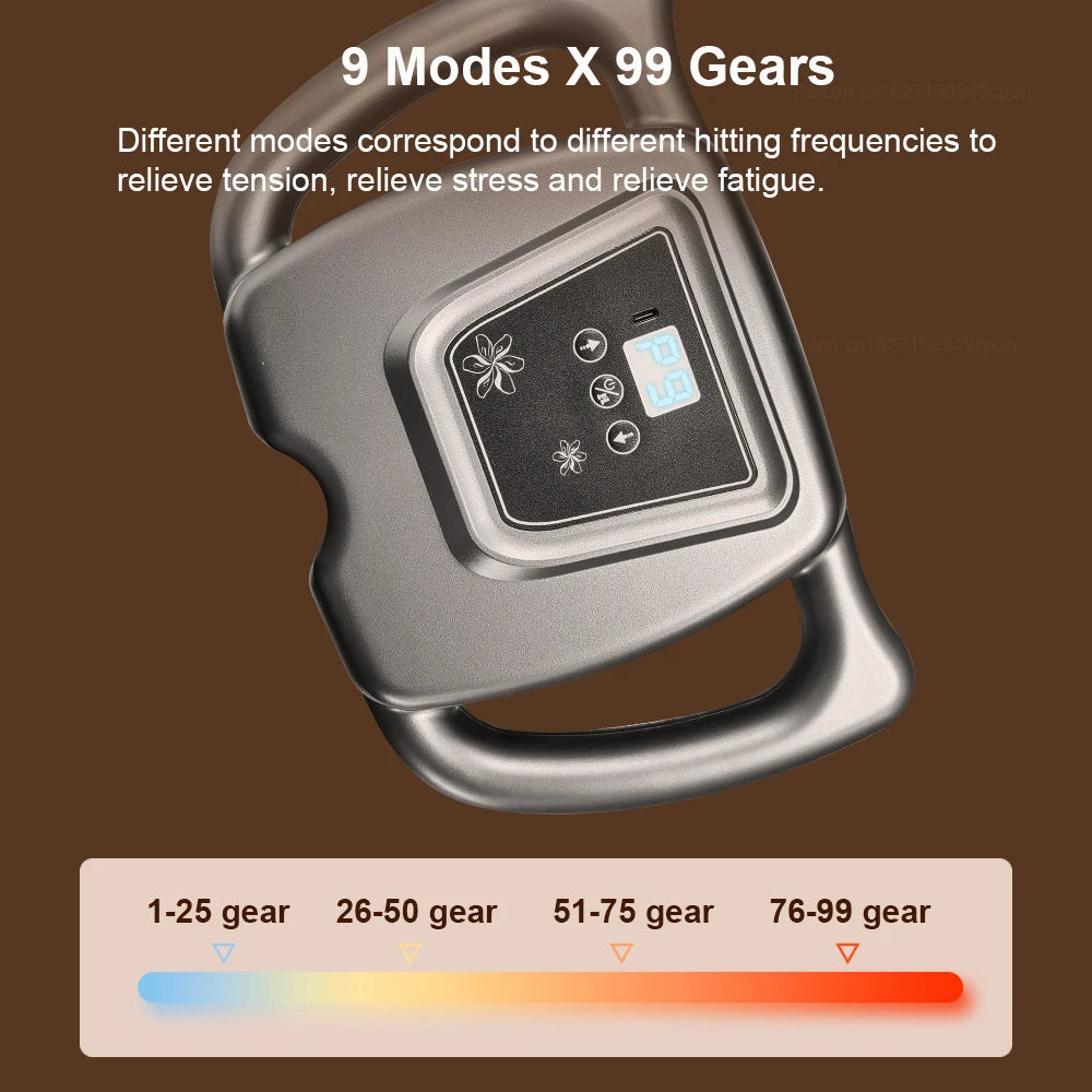 Fascia Gun Muscle Massager Gun Professional Fascia Massage Gun Electric High Frequency Back Neck Shoulder Waist Massage Machine