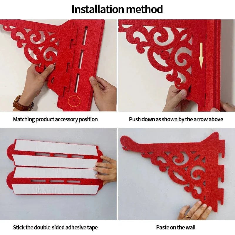 1 SET Chinese Wedding New Year Decoration Double Happiness Wedding Decoration Red Hanging Pendant Traditional Pendant Ornament