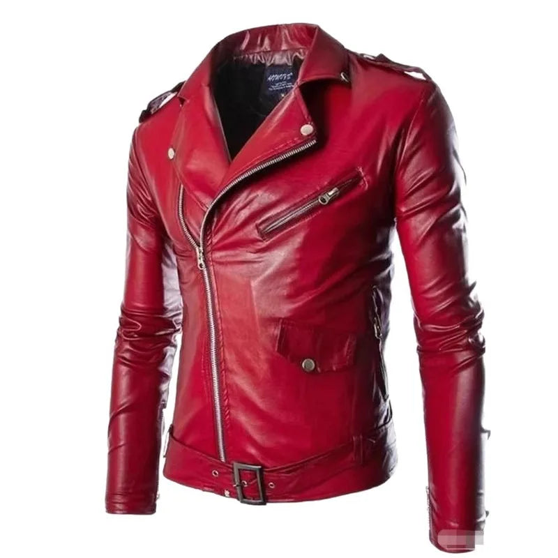 New Men's Leather Jackets Trendy Men's Motorcycle New Products