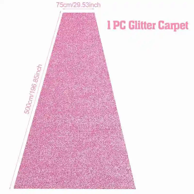 Red Wedding Carpet Glitter Runway Sparkling Wedding Birthday Party Event Decoration Outdoor Accessories Banquet Corridor Carpet