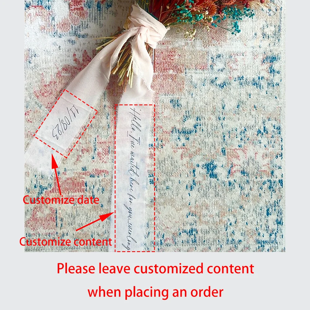 Custom Bridal Bouquet for Flowers Wedding Ribbon Wedding Keepsake Chiffon Ribbon Bachelorette Party Decorate Bridal Shower Gift