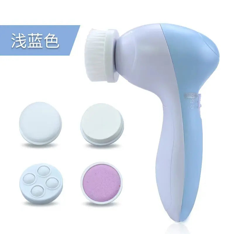 Electric Facial Cleaner 5 IN 1 Face Cleansing Brush Wash Machine Spa Skin Care Massager Blackhead Cleaning Facial Cleanser Tools