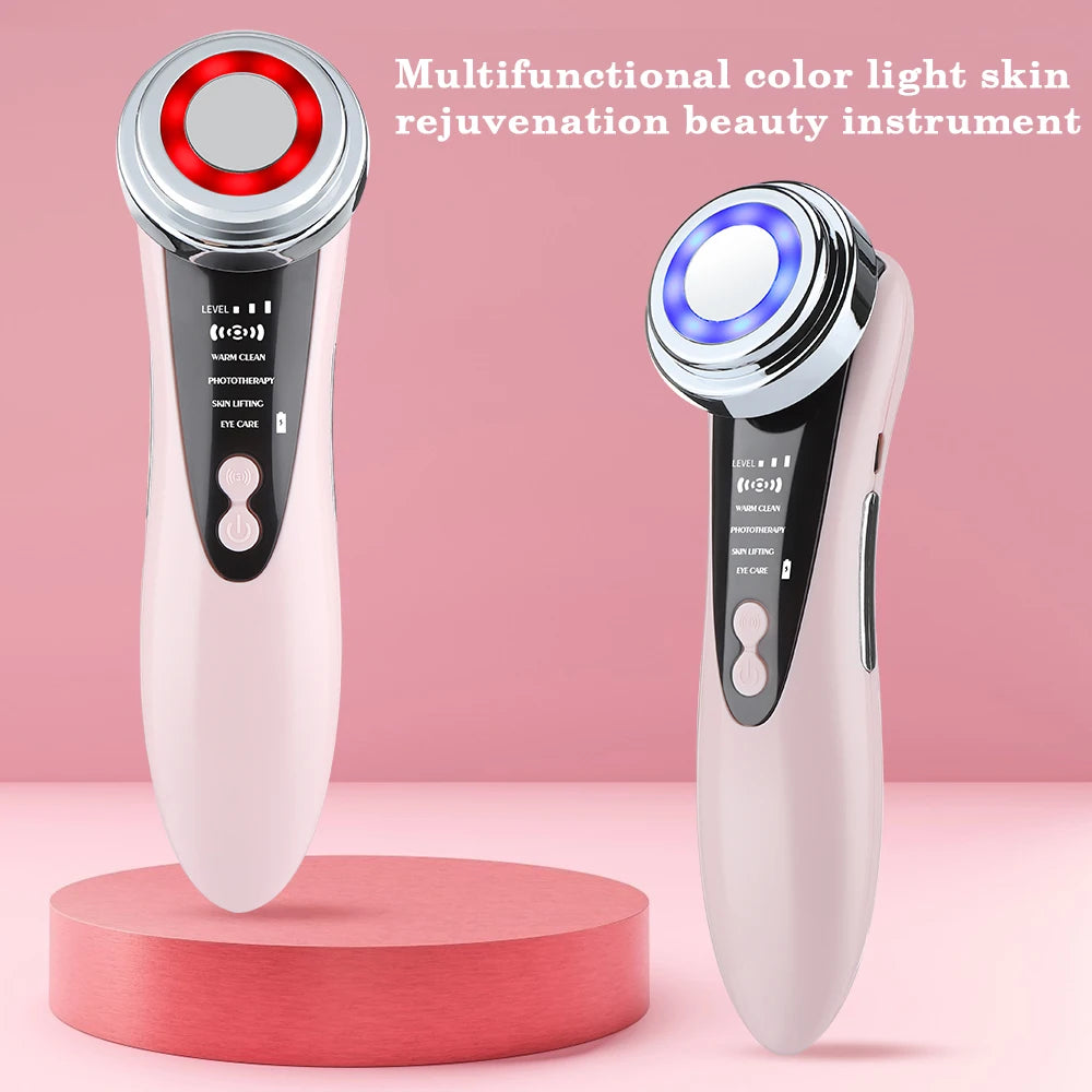 EMS Micro Current Lifting Device Vibration LED Face Skin Rejuvenation Wrinkle Remover Anti-Aging Facial Beauty Device