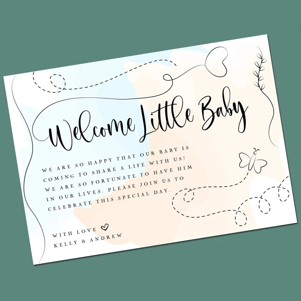 Custom Thank You Cards For Business Wedding Invitation Personalized With Logo Gold Gift Envelope Water Color Decoration Postcard