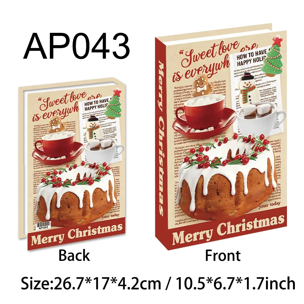 Christmas Series Fake Books Decoration Living Room Aesthetics Prop Books Decorations Interior Coffee Table Ornaments Additional