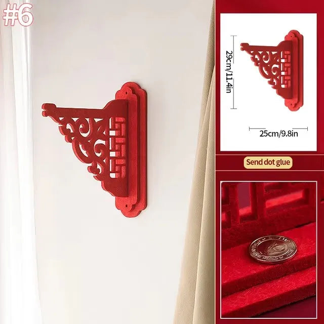 1 SET Chinese Wedding New Year Decoration Double Happiness Wedding Decoration Red Hanging Pendant Traditional Pendant Ornament