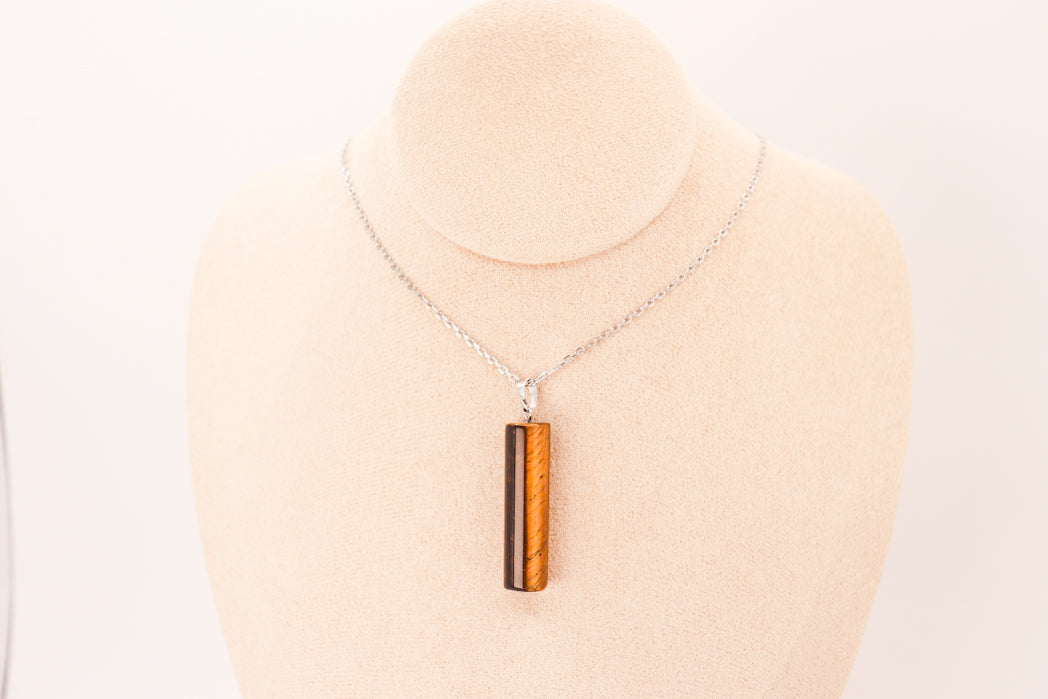 Tiger Eye Pillar Pendant