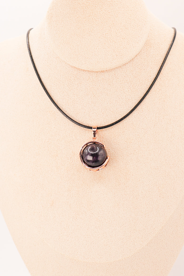 Pendant | Amethyst Moon Sphere
