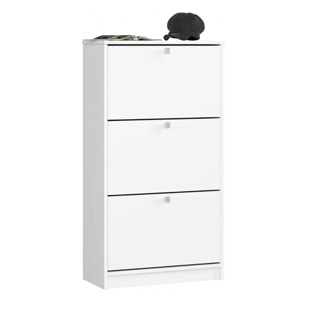 3- dielna skrinka na obuv, biela