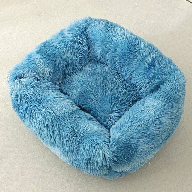 Dog Bed Sofa Long Plush Square Kennel Winter Warm Puppy Mat Cat Nest Soft House Non-slip Basket Cushion for Dogs Pet Supplies