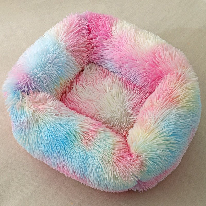 Dog Bed Sofa Long Plush Square Kennel Winter Warm Puppy Mat Cat Nest Soft House Non-slip Basket Cushion for Dogs Pet Supplies