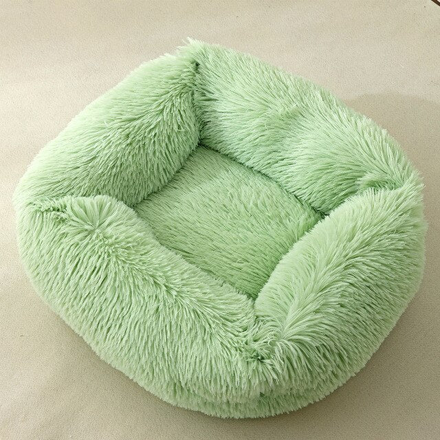 Dog Bed Sofa Long Plush Square Kennel Winter Warm Puppy Mat Cat Nest Soft House Non-slip Basket Cushion for Dogs Pet Supplies