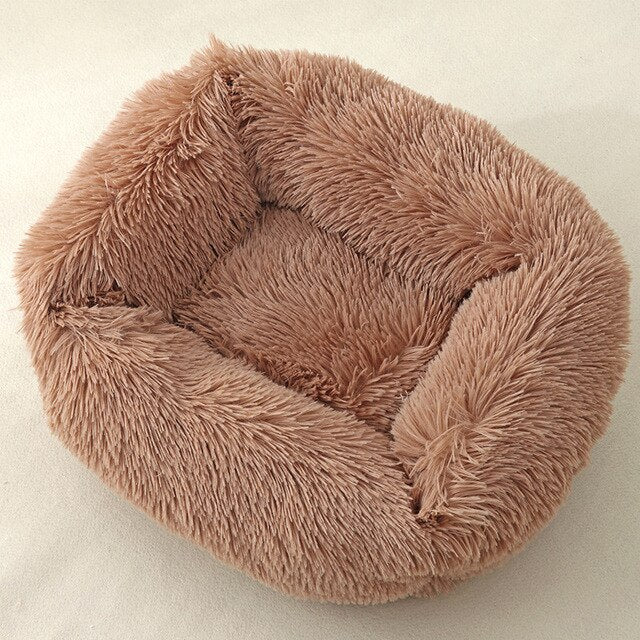 Dog Bed Sofa Long Plush Square Kennel Winter Warm Puppy Mat Cat Nest Soft House Non-slip Basket Cushion for Dogs Pet Supplies