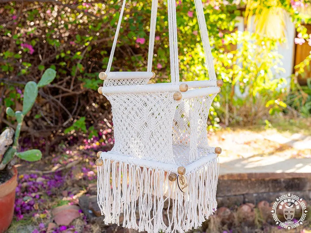 hamac bebe macrame ecru 2 1