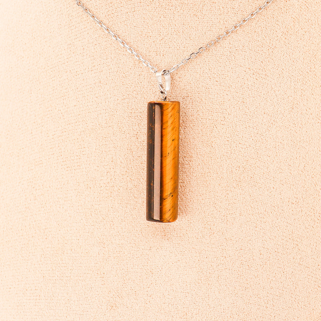 Tiger Eye Pillar Pendant