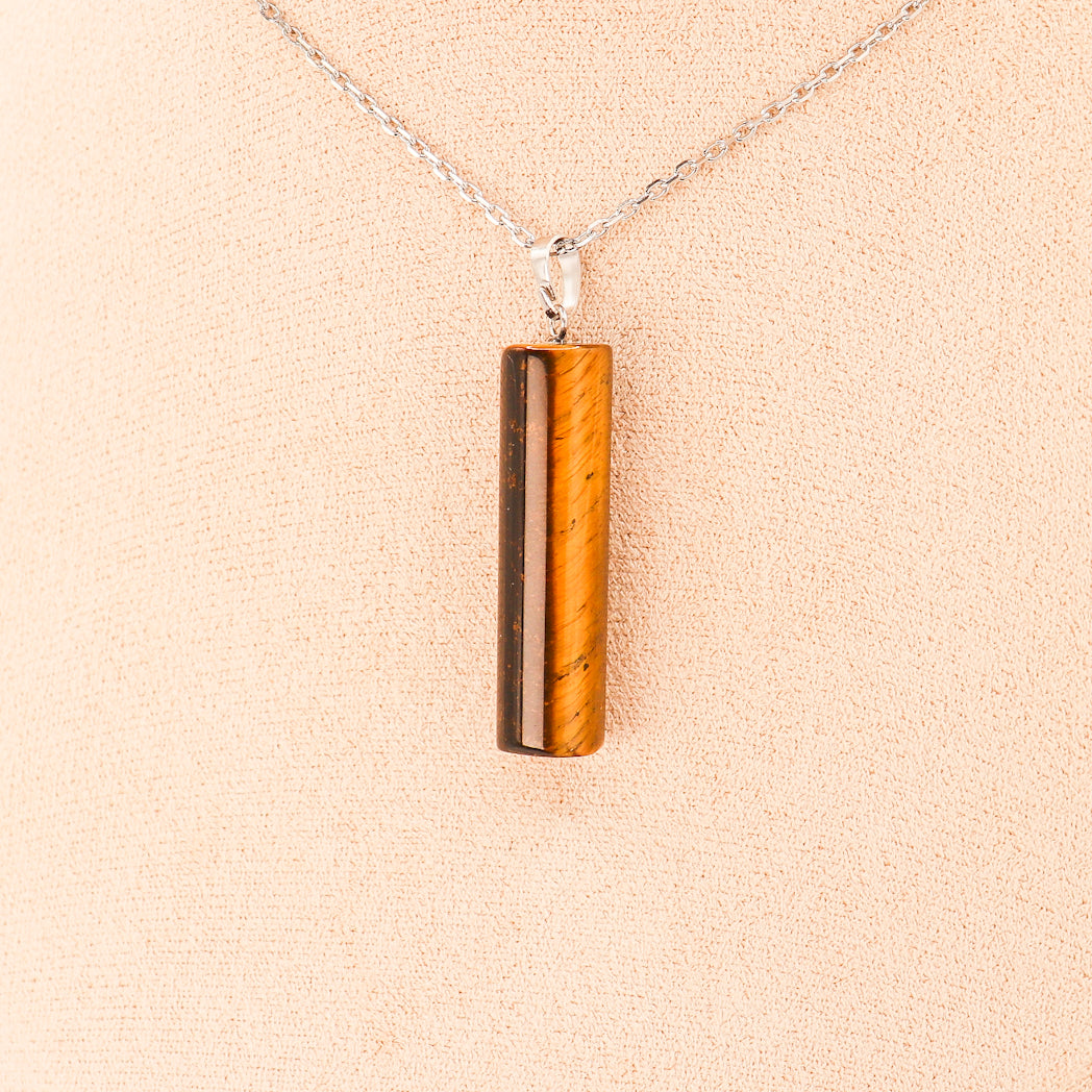 Tiger Eye Pillar Pendant