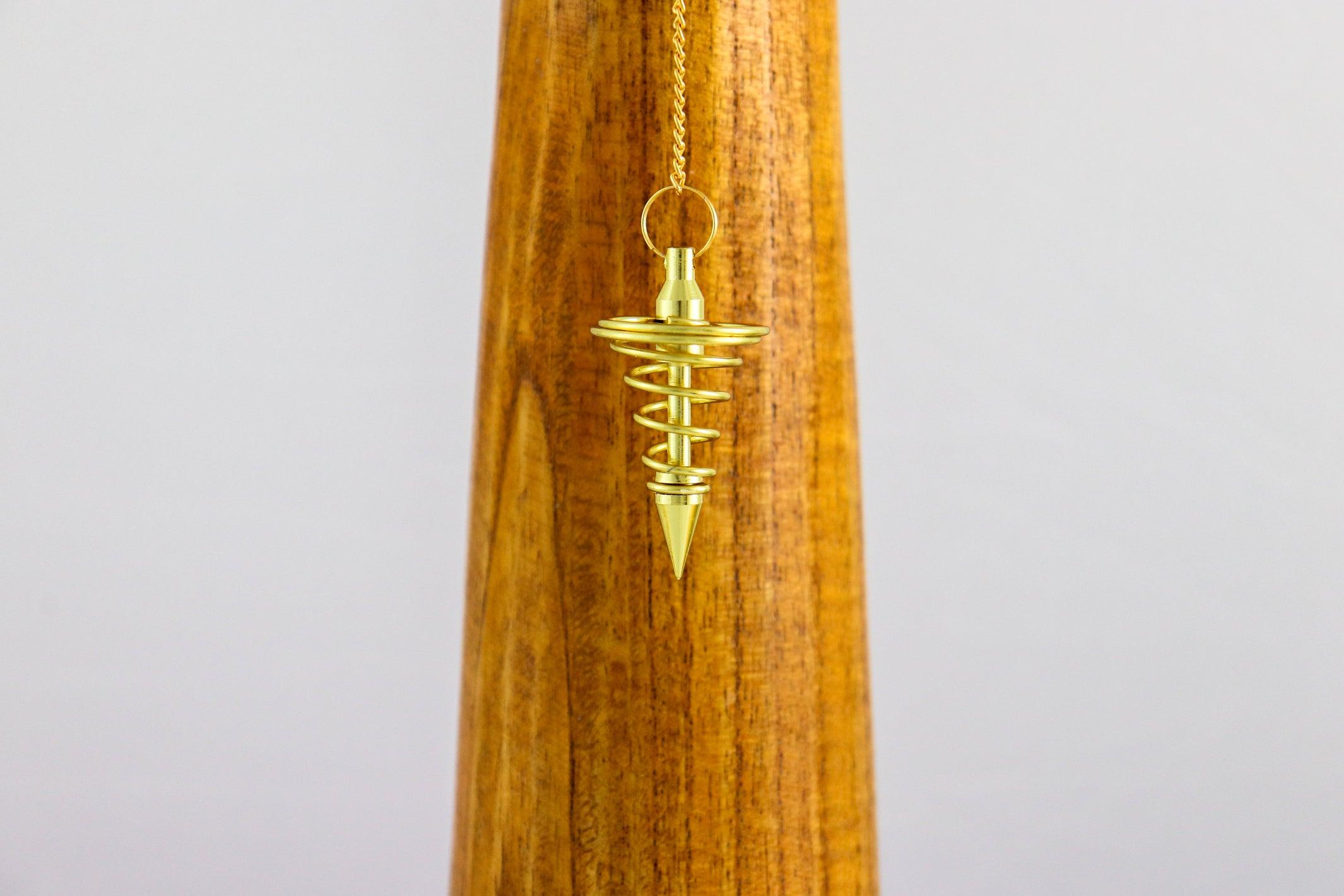 Spiral clock - Laiton doré