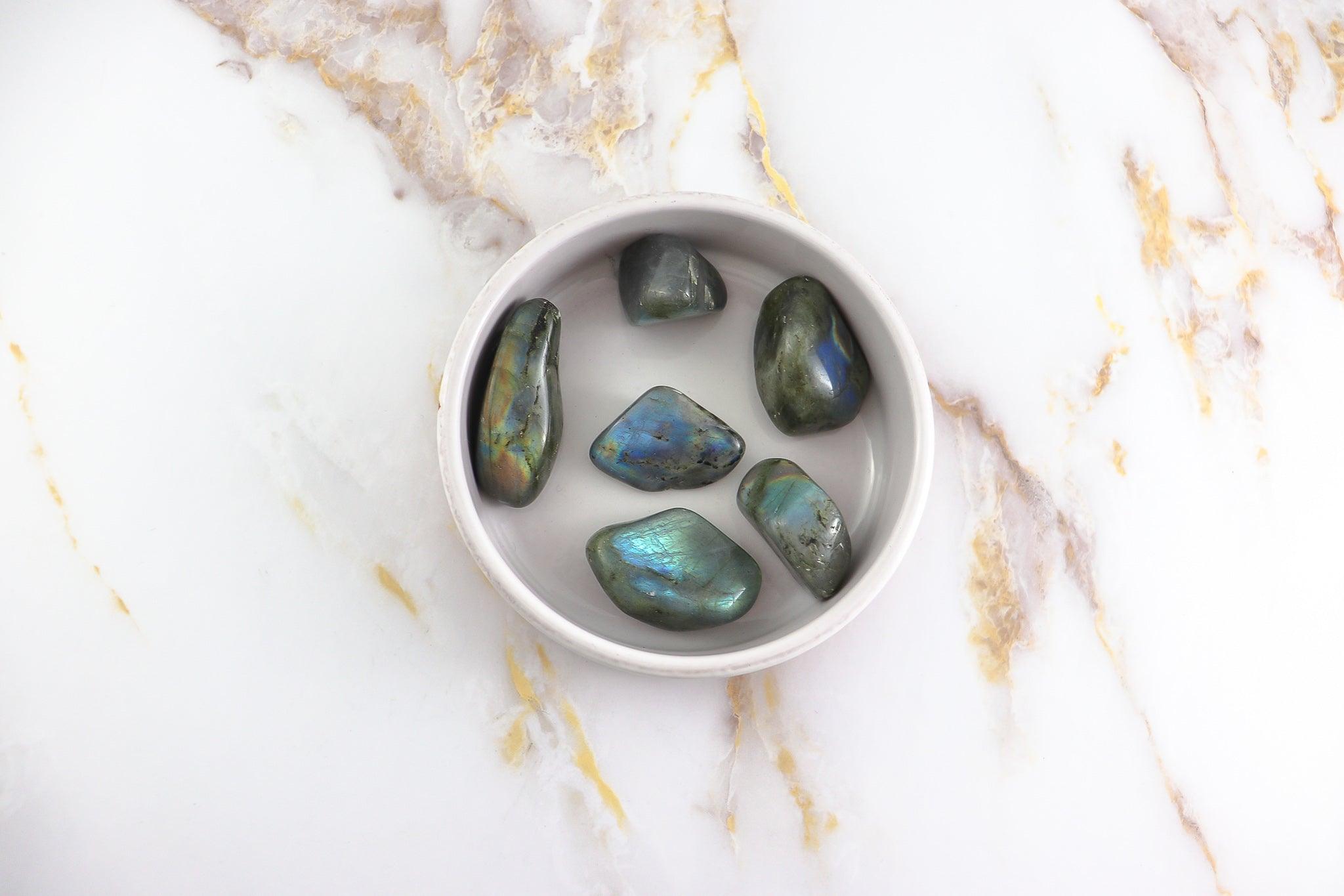 Labradorite rolled stone